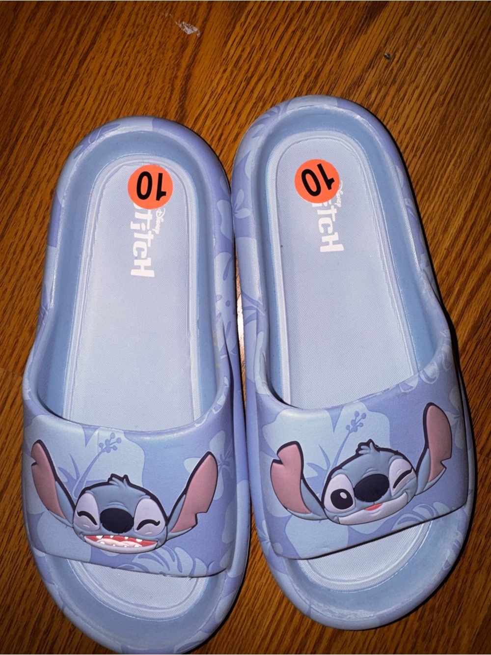 Disney Light Blue Stitch Slide Sandals - Picture 2 of 3